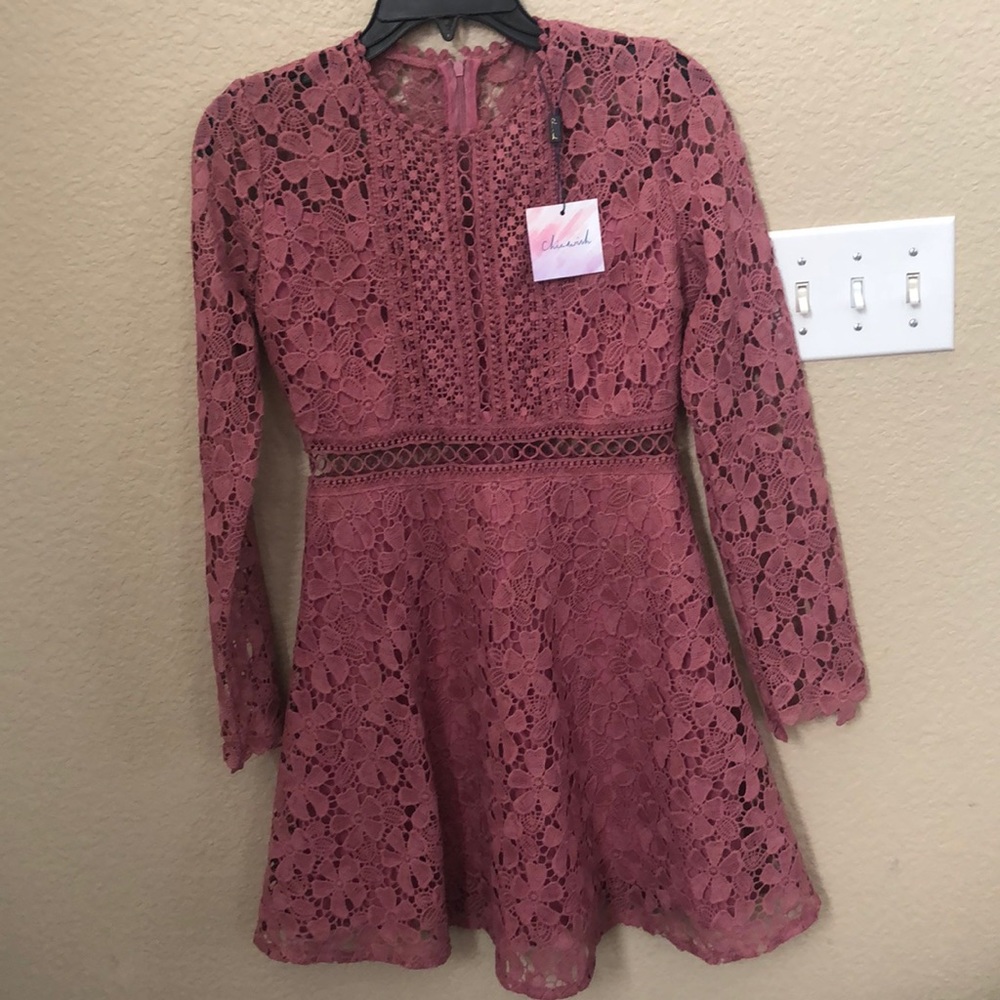 Chic Wish Mauve Dress